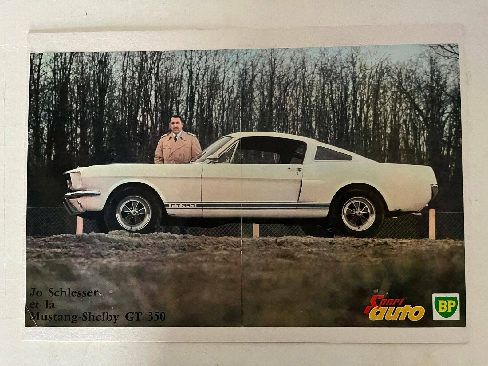 Ford Mustang Shelby Fastback Original Car Print 1967 photo for sale