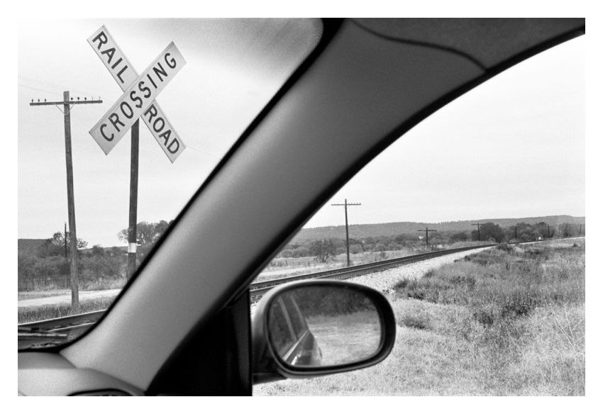 'Railroad Crossing' Homer Sykes Framed In Black photo furniture
