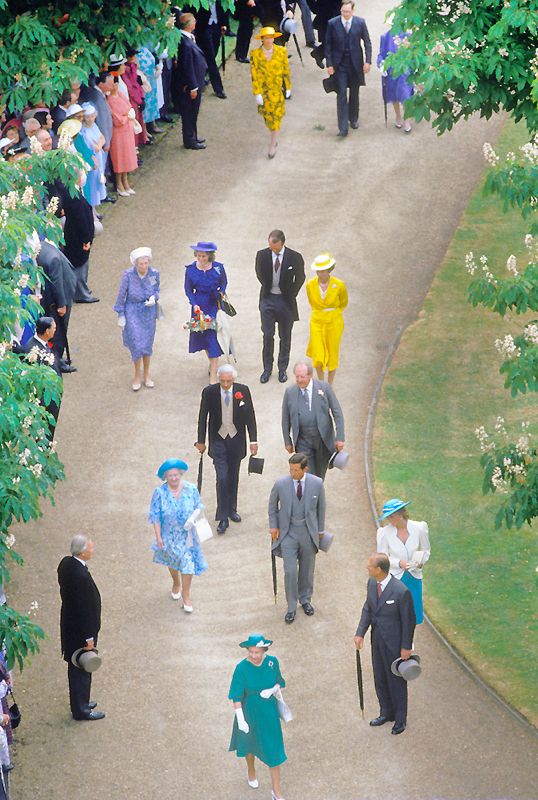 'Royal Garden Procession' Homer Sykes Framed In Black photo furniture