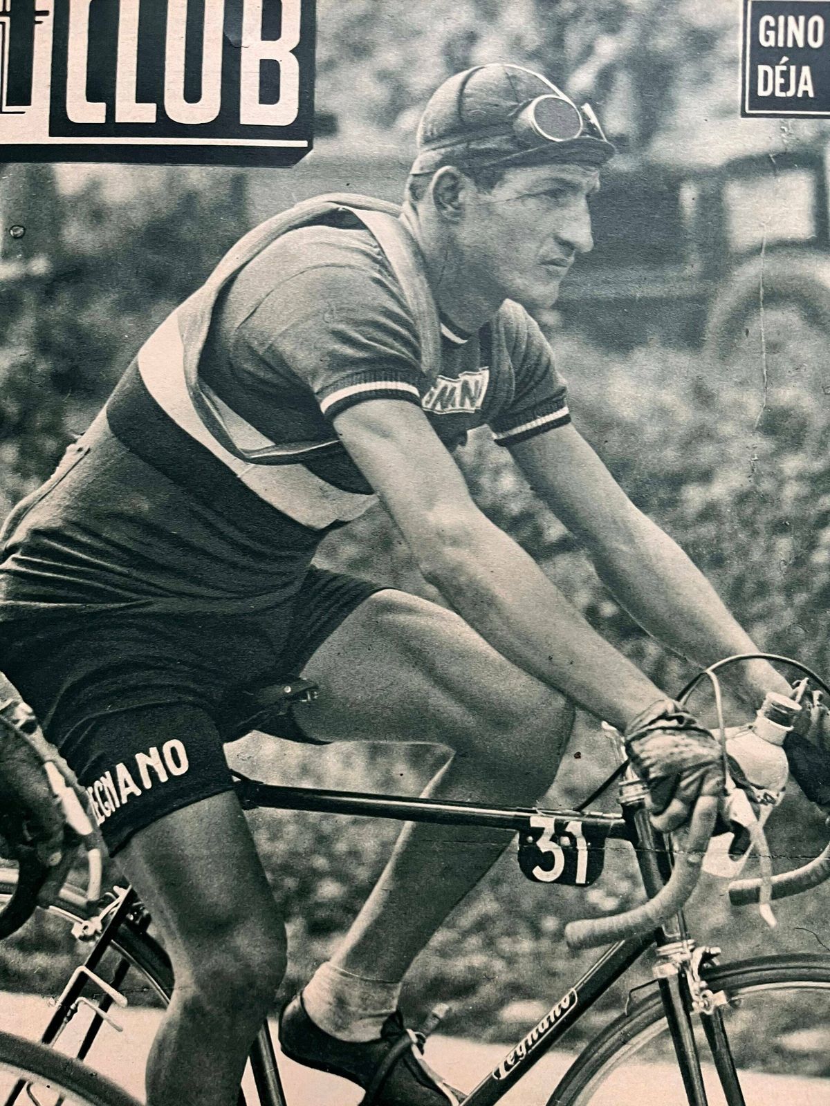 Gino Bartali Vintage Tour De France Cycling Print 1948 Maillot Jaune photo Art