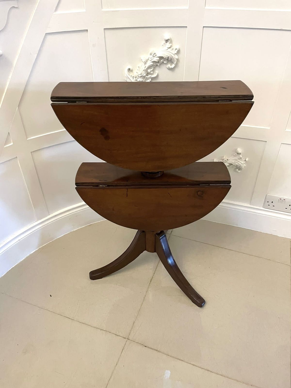 Antique 19th Century Mahogany Two Tier Dumbwaiter photo Furniture