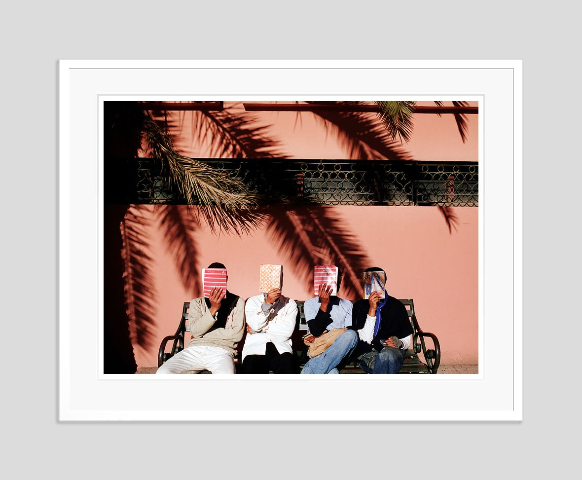 'Well Read' Homer Sykes Framed In White