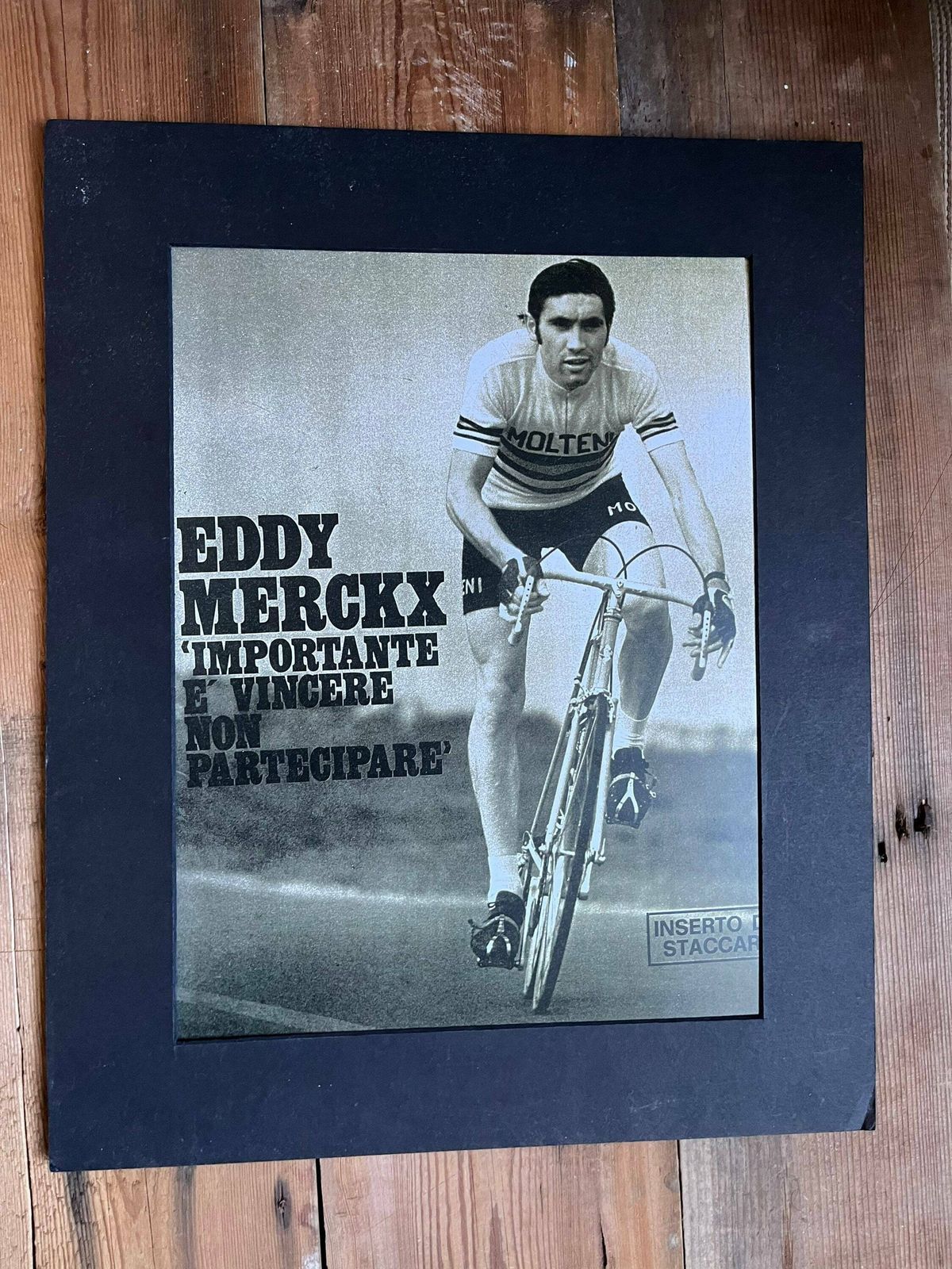 Eddy Merckx Molteni Vintage Cycling Print C1972 photo for sale