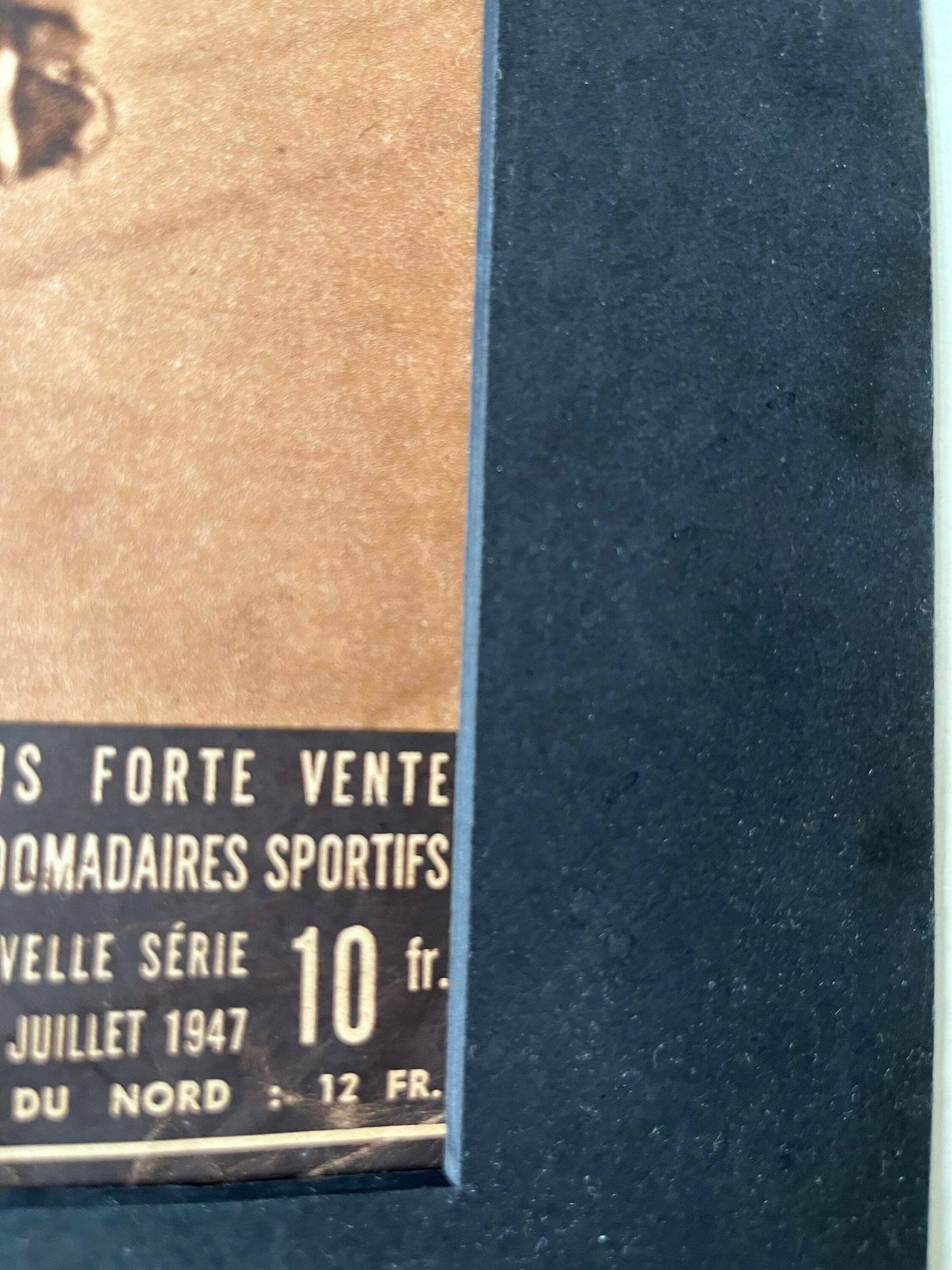 Original Pista French Cycling Print 1947 Scherens / Gerardin photo vinterior