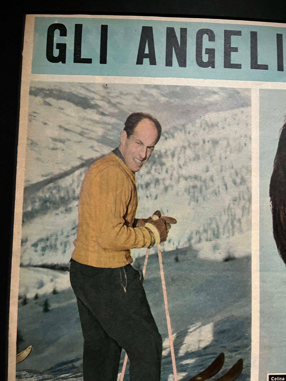 Vintage Italian Skiing Print C1953 Gli Angeli Delle Nevi photo buy