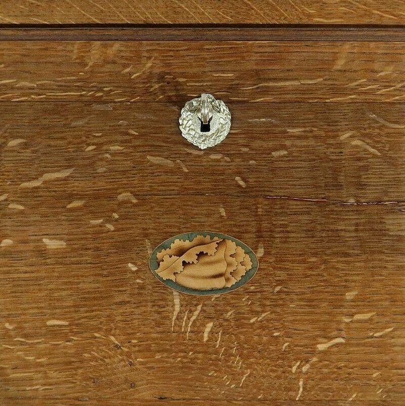 photo furniture Small Bureau De Pente In Oak, Directoire Style   2nd Part Of The 19th Century