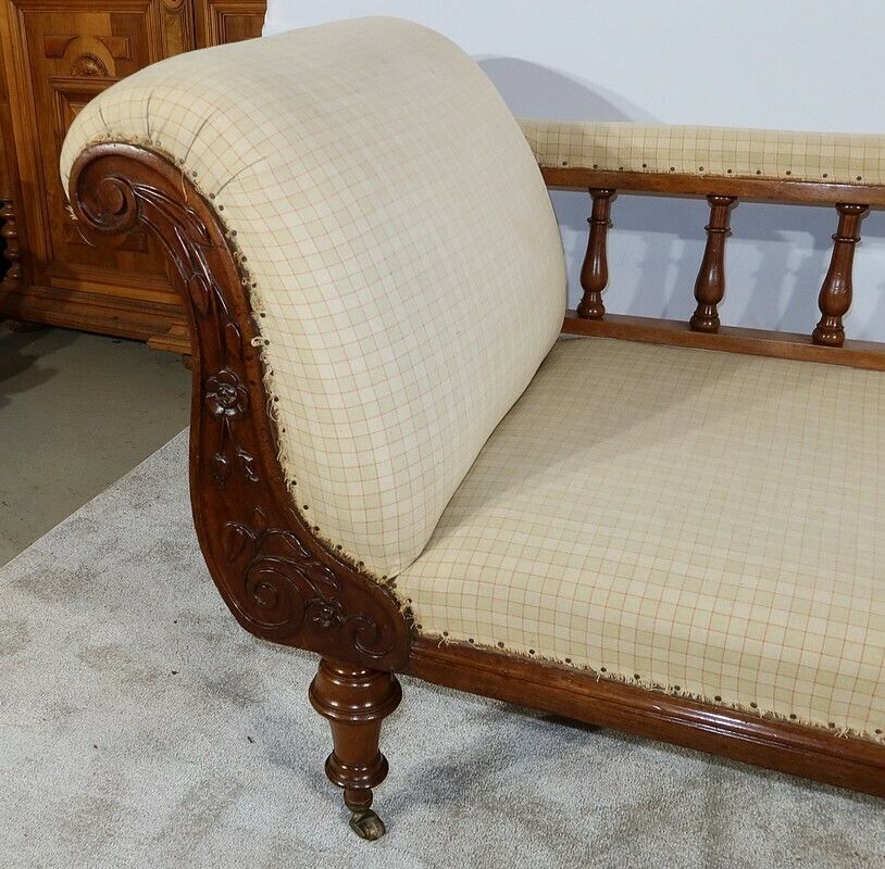 Long Meridian In Solid Mahogany, Victorian Period, England, 19th photo vinterior
