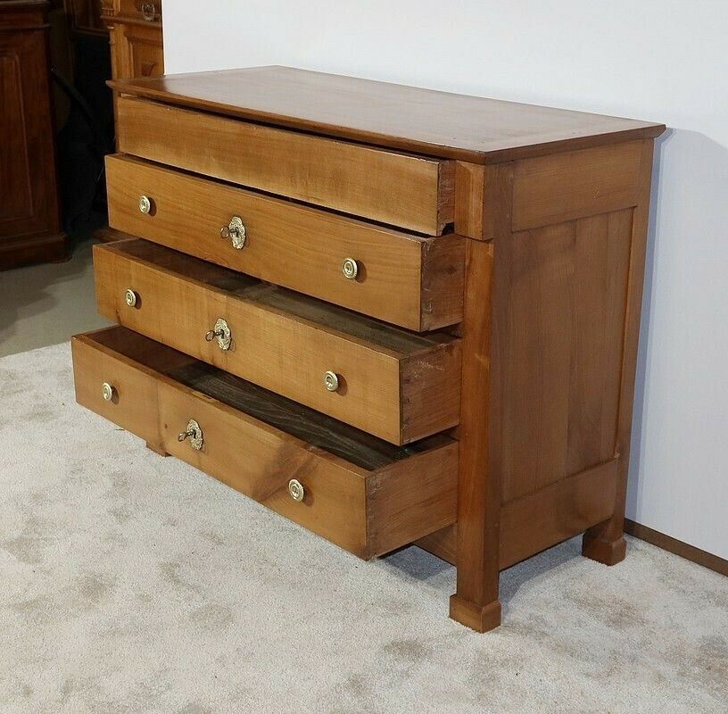 photo buy Small Chest Of Drawers In Solid Cherry, Directoire Taste, 19th