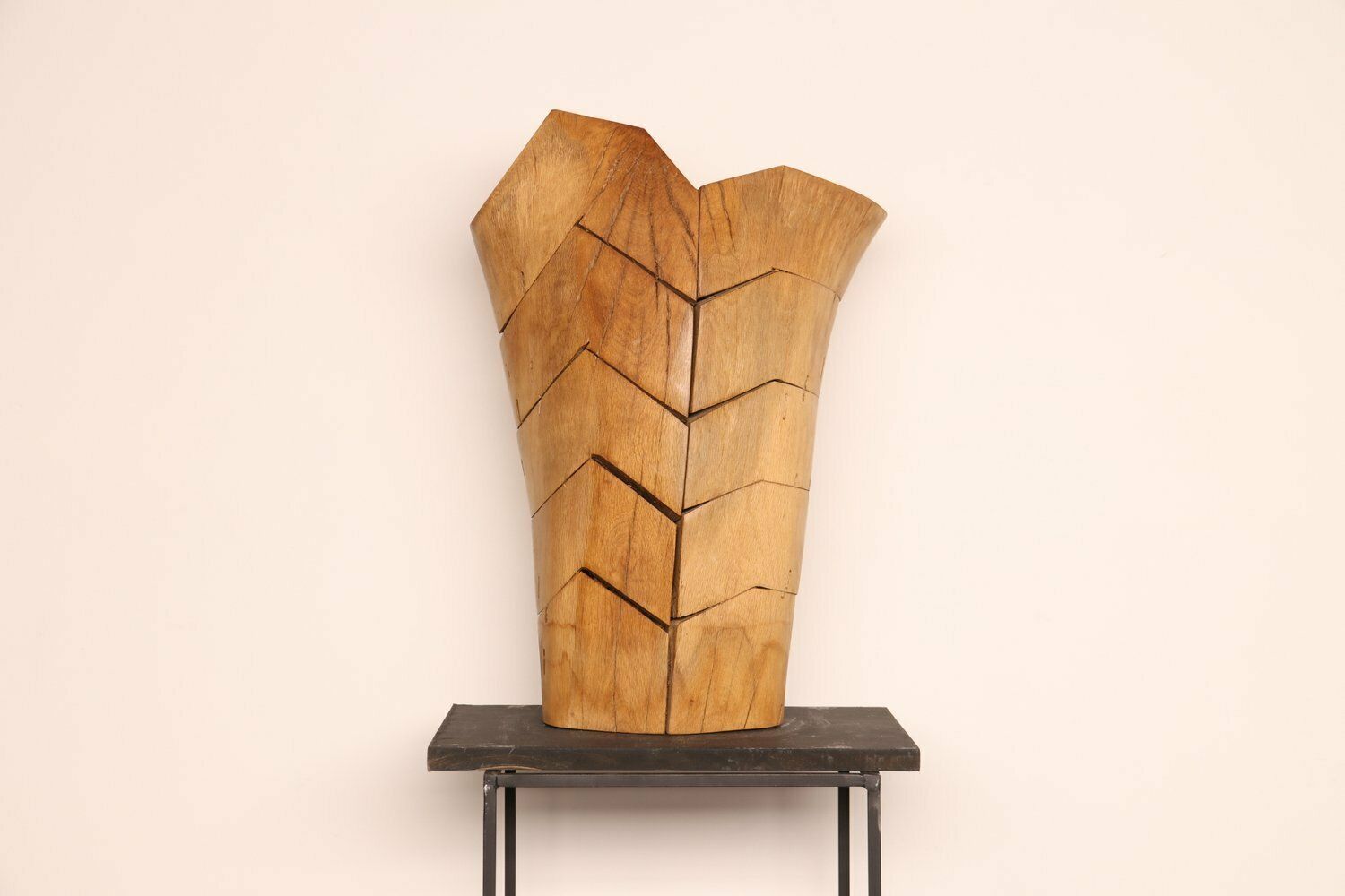 Handcrafted Wooden Sculpture ' Torse Torreador ' In Oak  By Artist Claudio Di Placido  France photo 3844.0