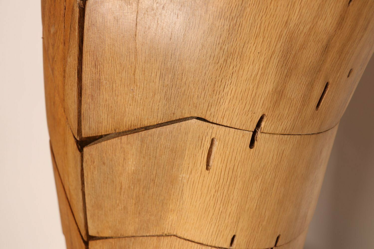 Handcrafted Wooden Sculpture ' Torse Torreador ' In Oak  By Artist Claudio Di Placido  France photo vinterior
