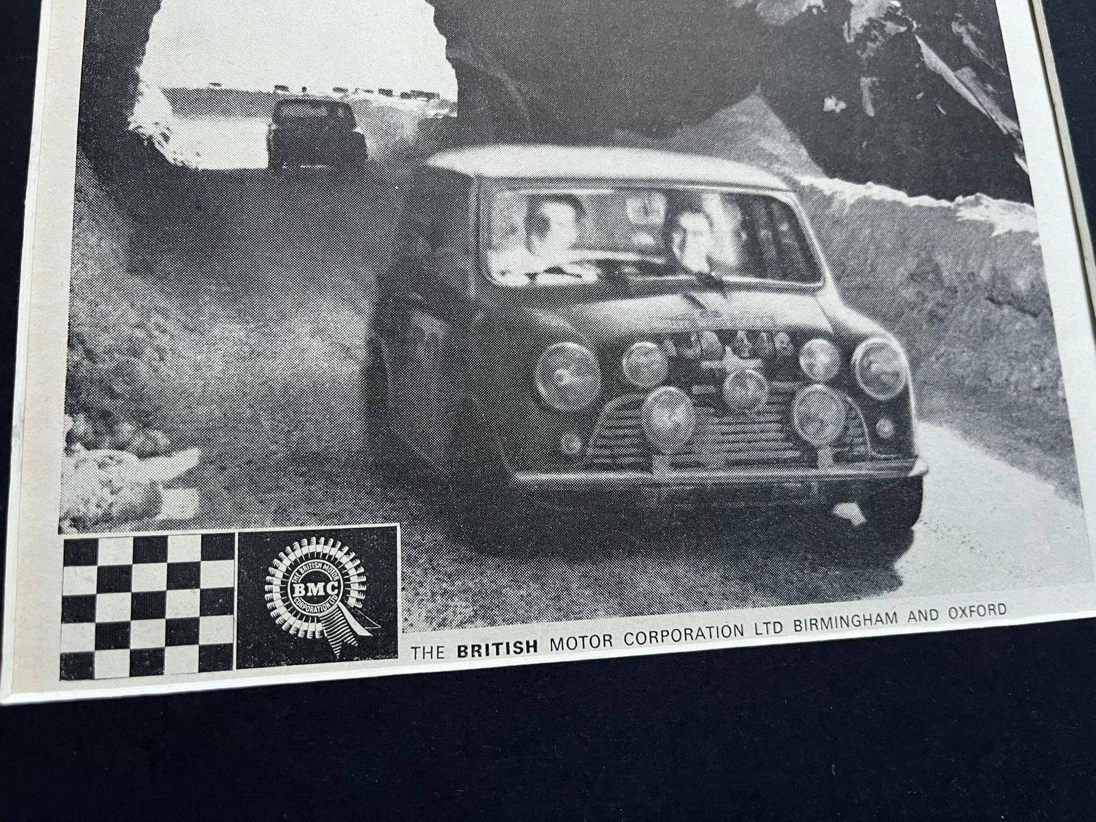 Vintage Original Magazine Print Advertisement 1965 Vintage Mini Cooper Monte Carlo Rally. photo Art