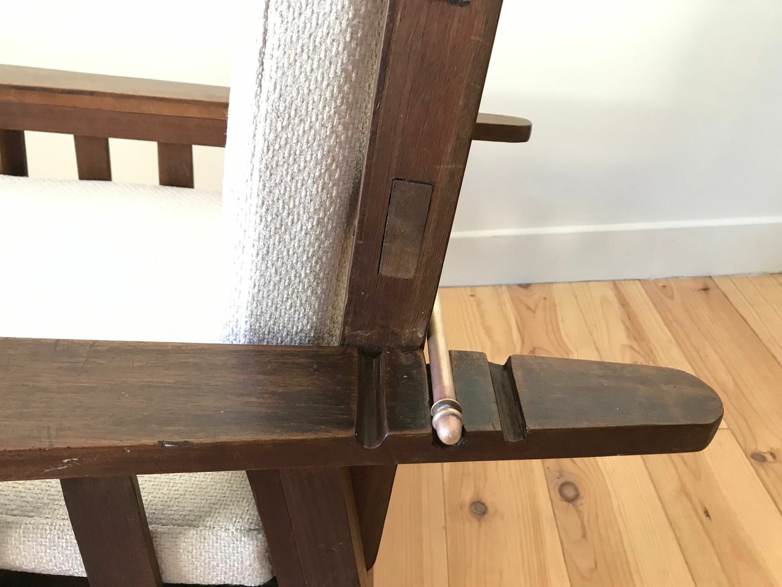 710.0 Morris, Arts And Crafts Armchair Circa 1930. photo