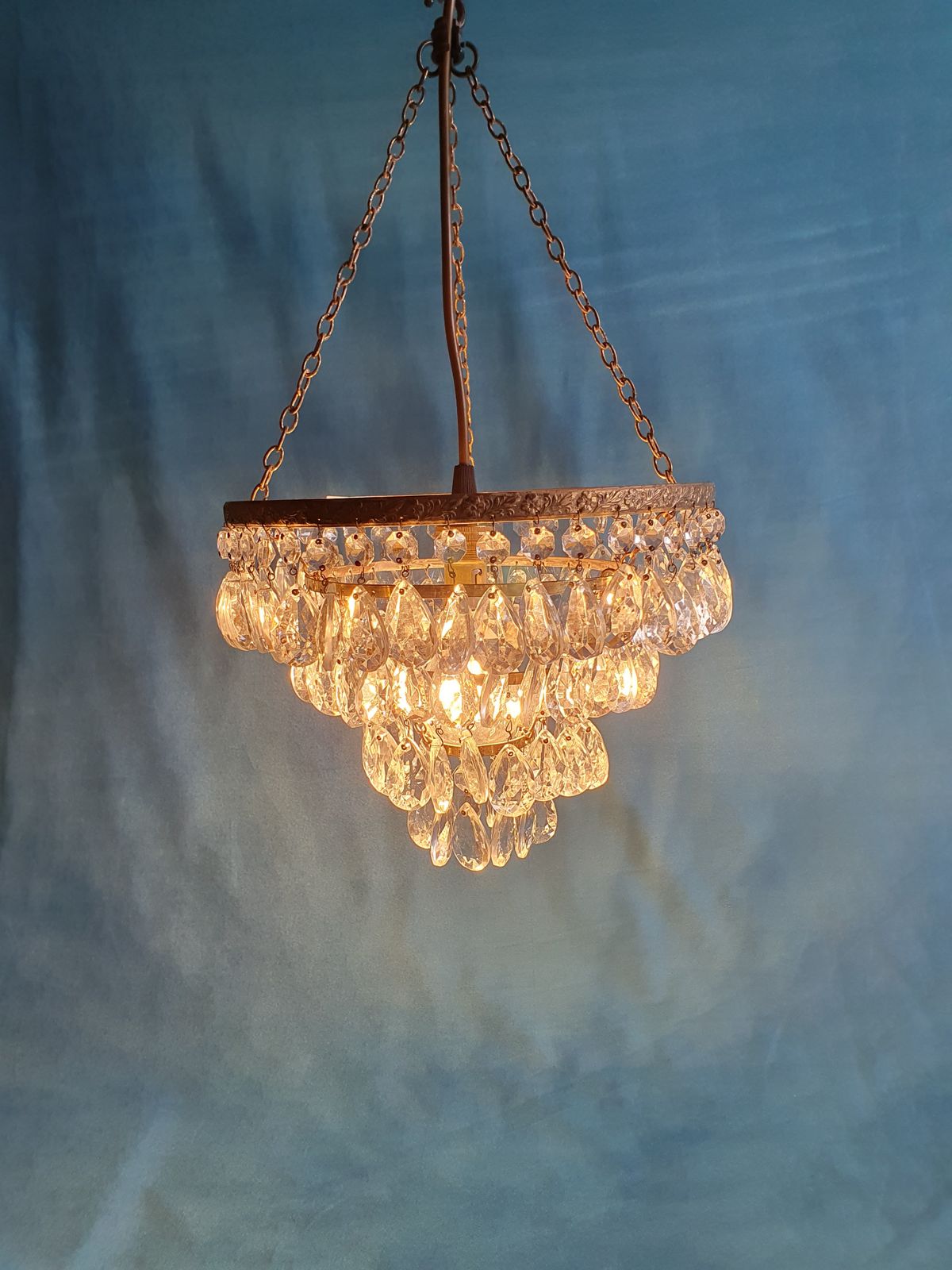Early 20th Century Drip Chandelier photo vintage