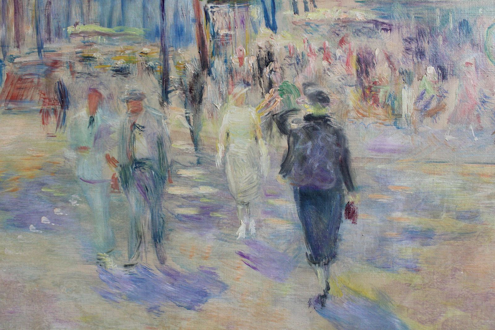 Lucien Adrion Paris, Cafe De La Paix. Oil On Canvas photo buy