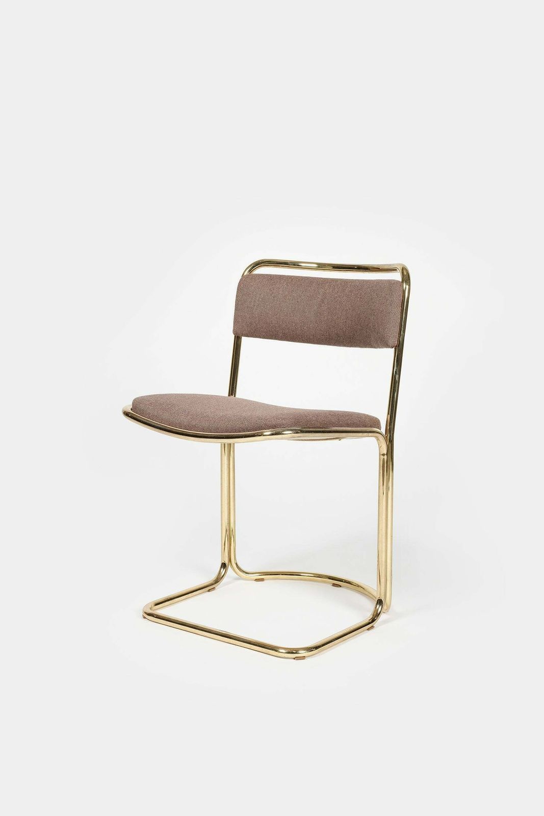 Chair With Brass Frame, Italy, 70s
