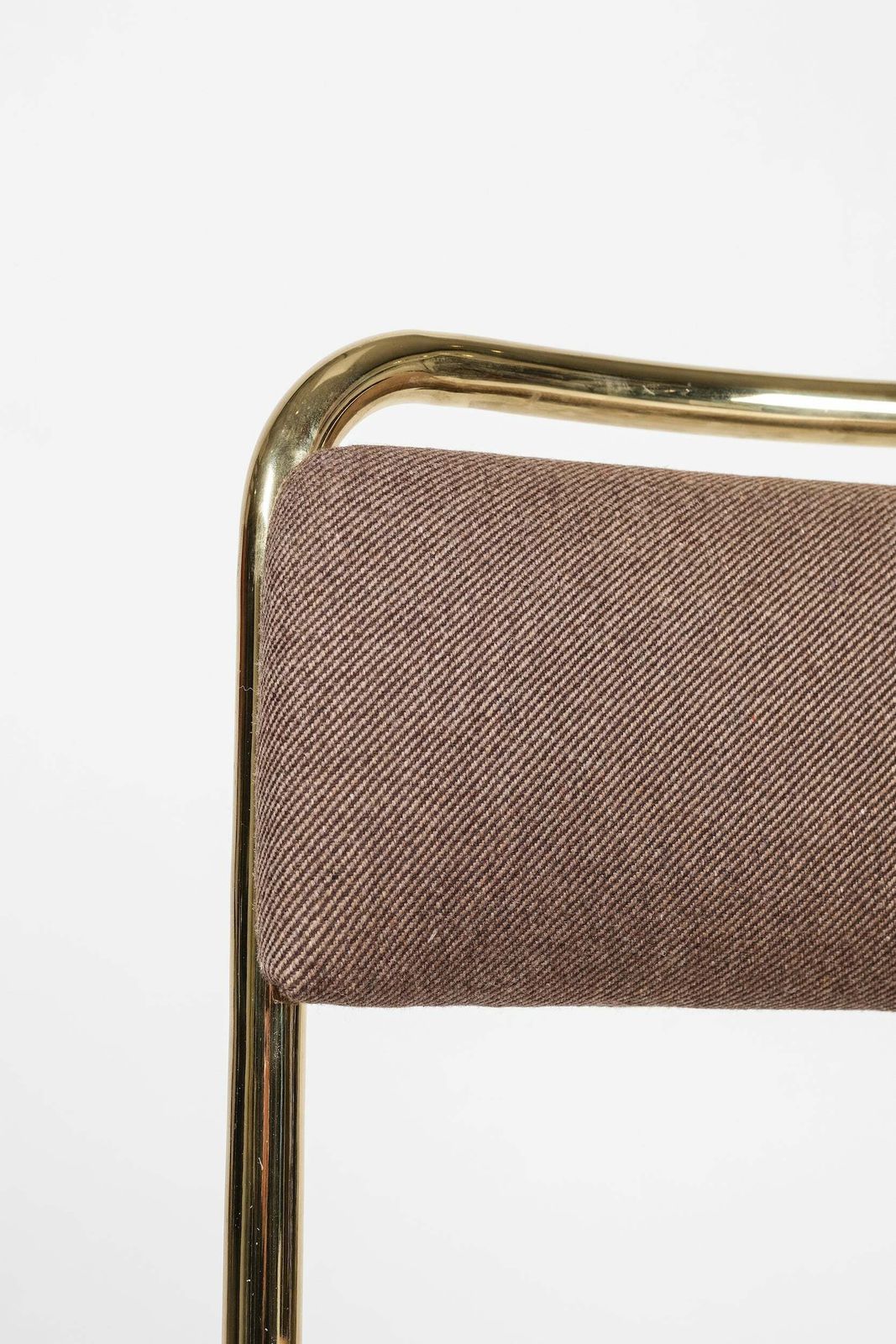 photo furniture Chair With Brass Frame, Italy, 70s