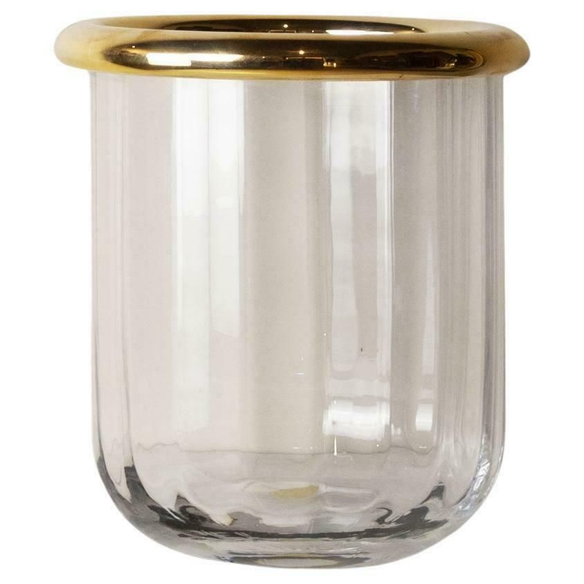Italian Seau A Glace In Cristal And Brass Late 60’s.