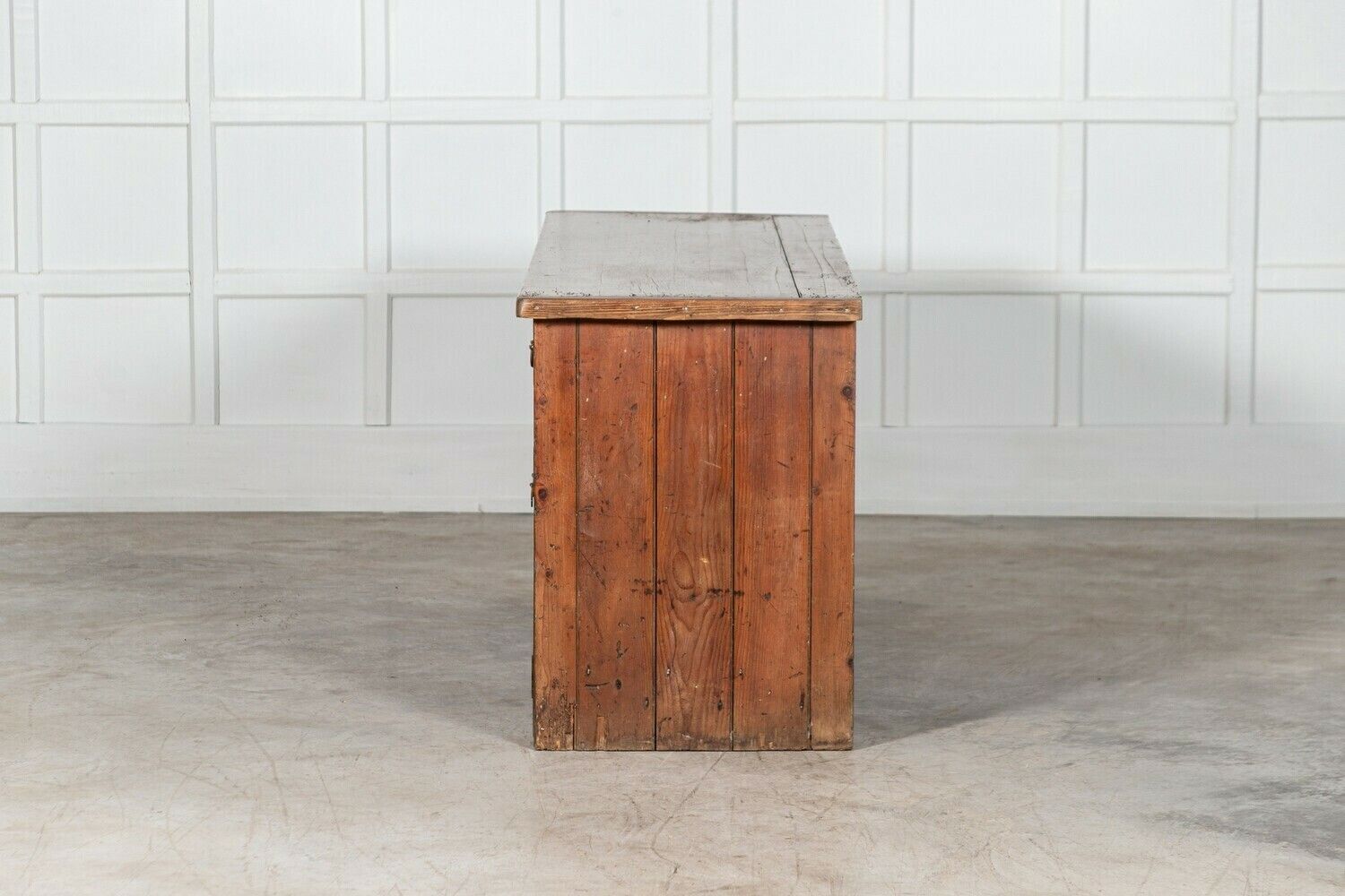 5693.0 Large 19thc Provincial English Pine Dresser Base photo