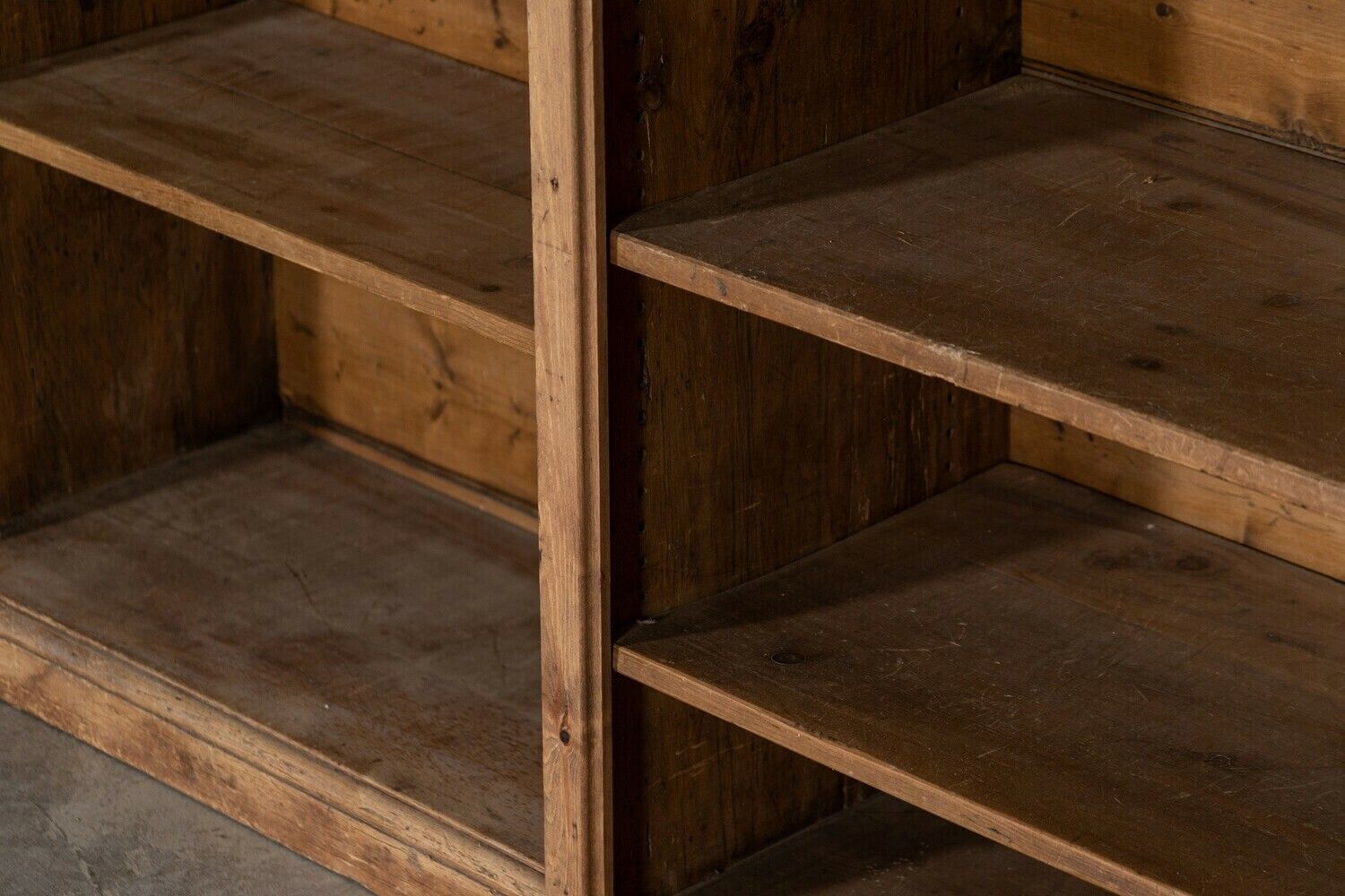 photo for sale Large 19thc English Pine Breakfront Bookcase