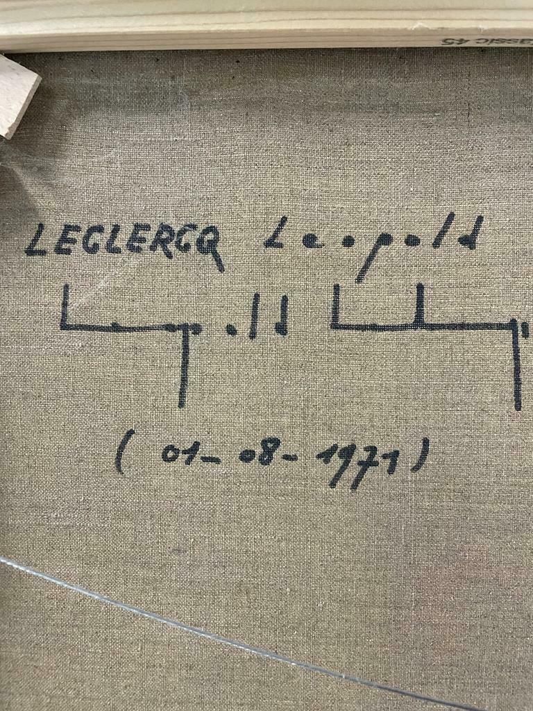 Mid Century Modern Abstract Painting By Leopold Leclerq photo Art