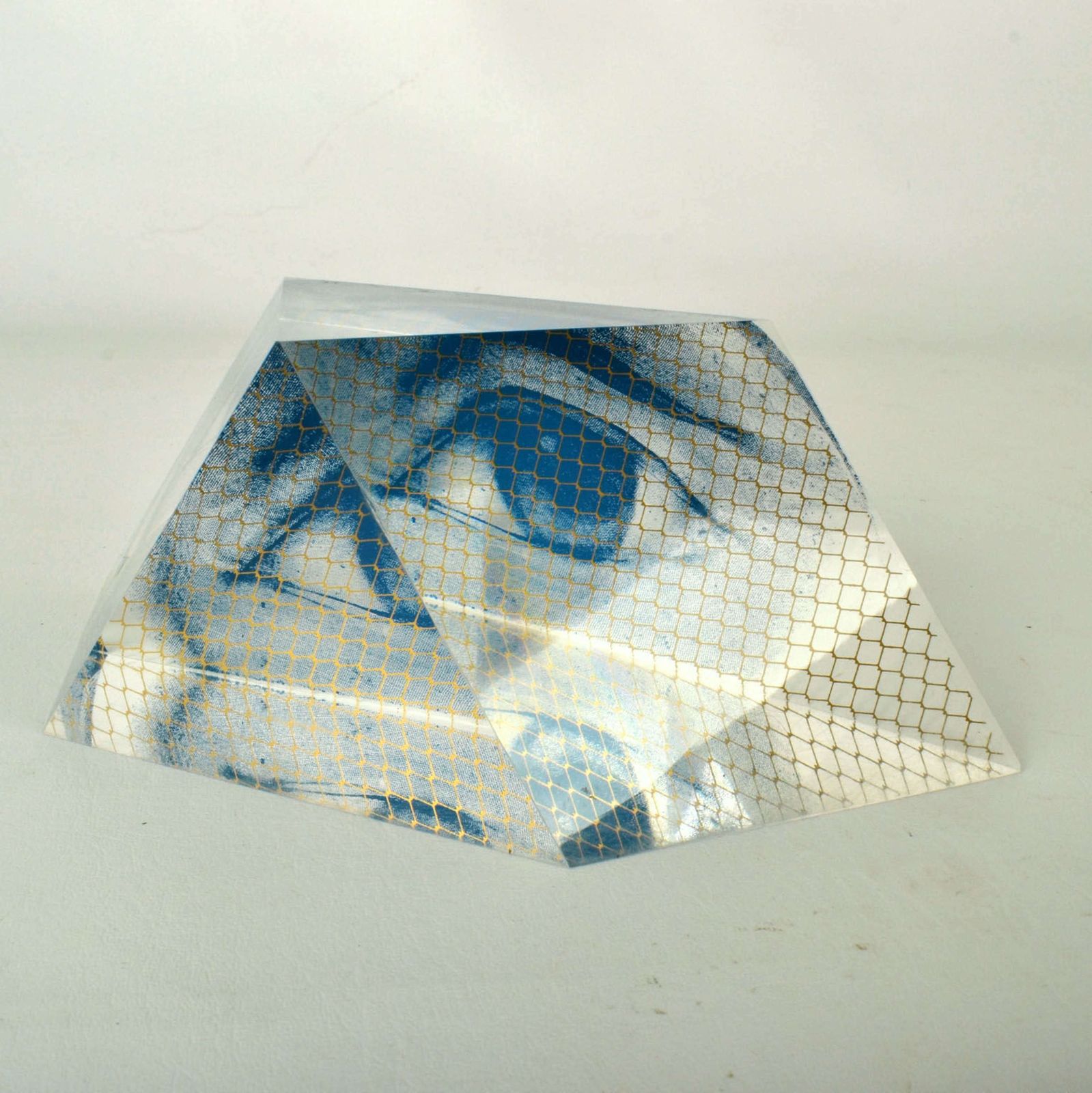 Italian Surrealist Paperweights With Eyes In Acrylic photo vintage