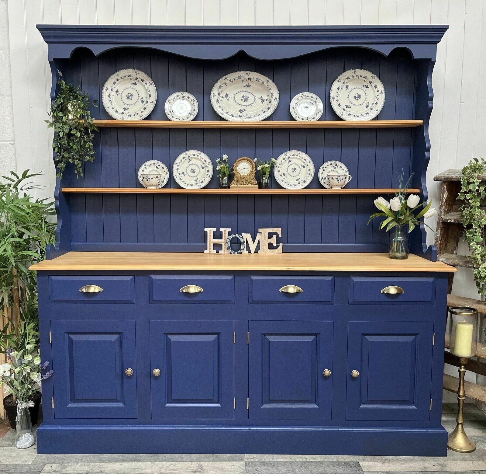 Furniture Vintage Furniture 2 Door Welsh Dresser Ready To Be Upcycled photo