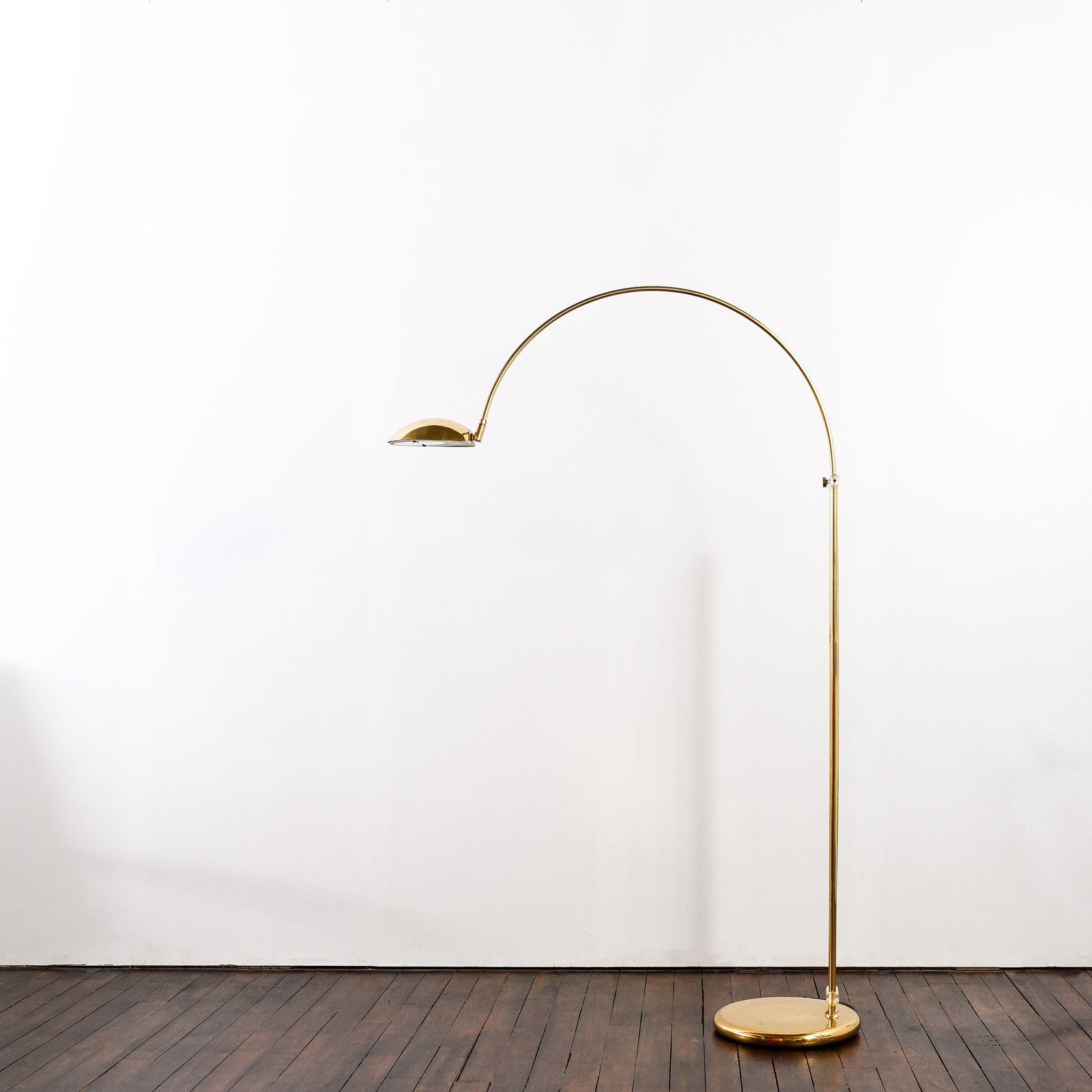 Omi Floor Lamp In Brass & Lucite Produced Form The 1970's