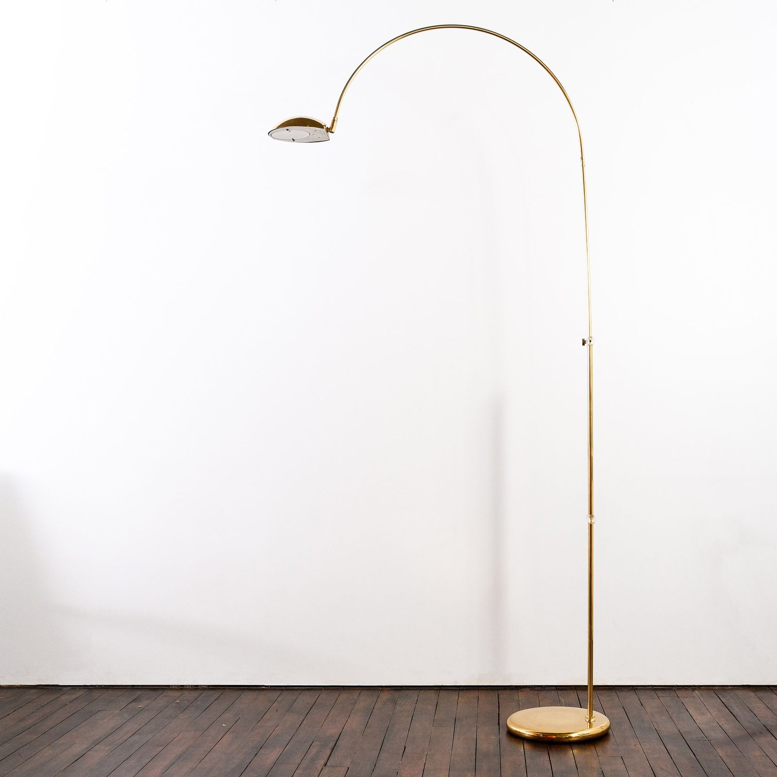 Omi Floor Lamp In Brass & Lucite Produced Form The 1970's photo for sale