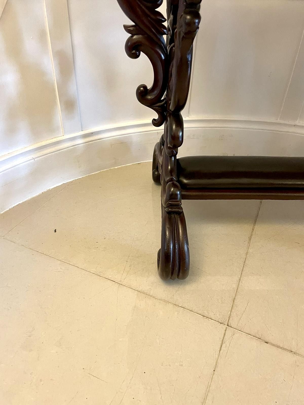 photo buy Outstanding Quality 19th Century Antique Carved Mahogany Freestanding Side Table