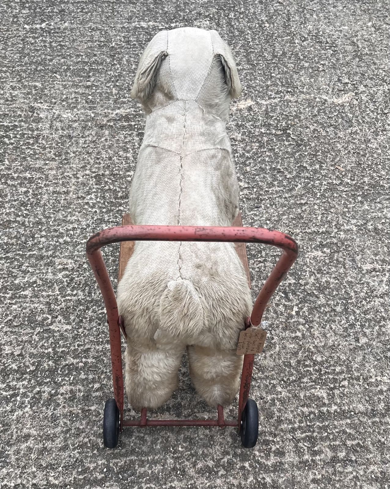 Vintage 'Pedigree Soft Toys Ltd ' Ride/Pushalong Dog On Wheels photo vinterior