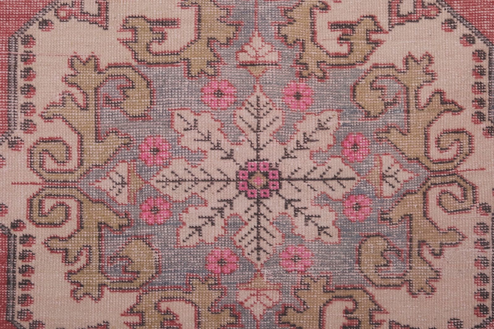 1970s Handmade Turkish Oushak Wool Rug 4'4'' X 7'1'' photo buy