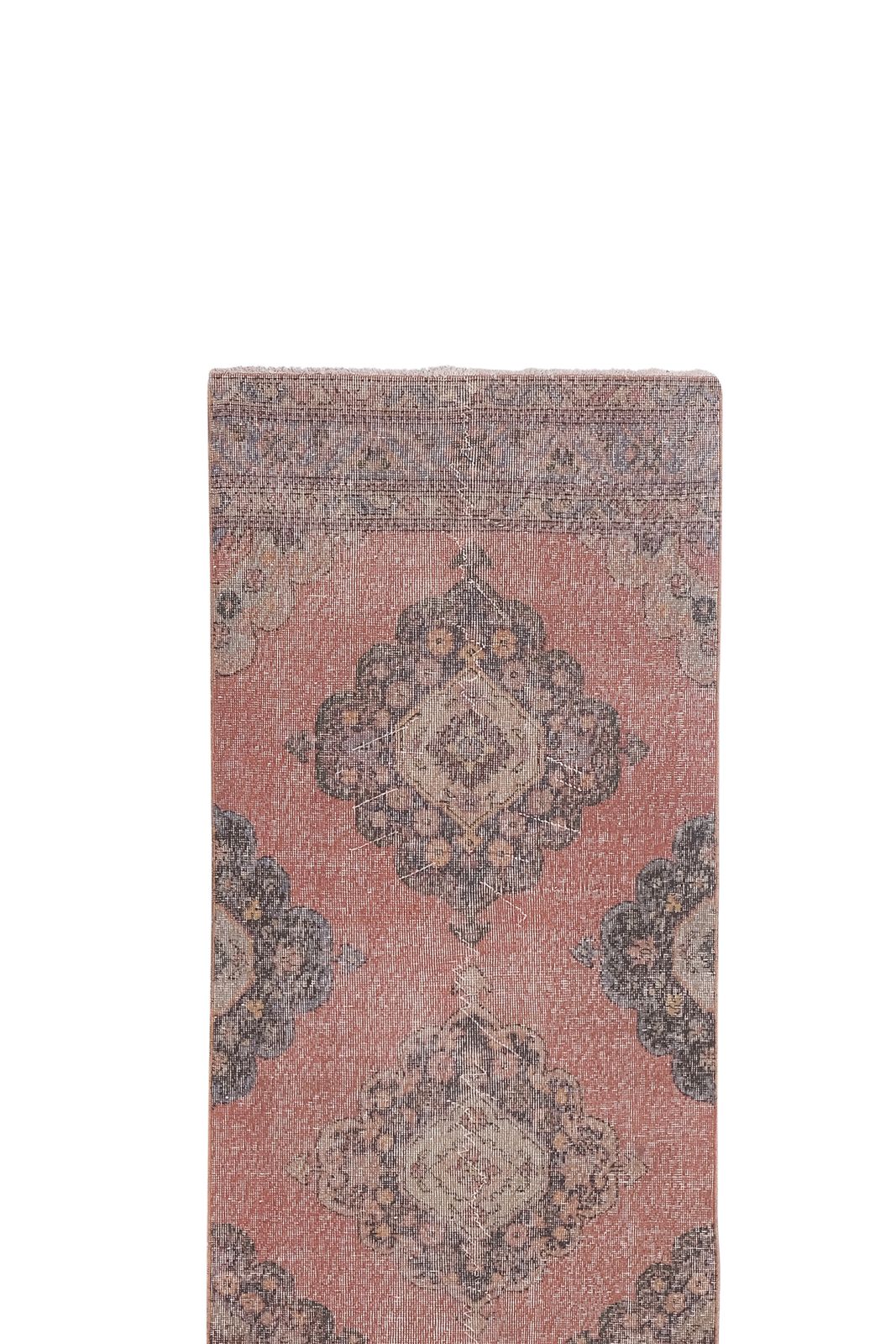 1970s Turkish Oushak Hand Knotted Runner Rug photo furniture