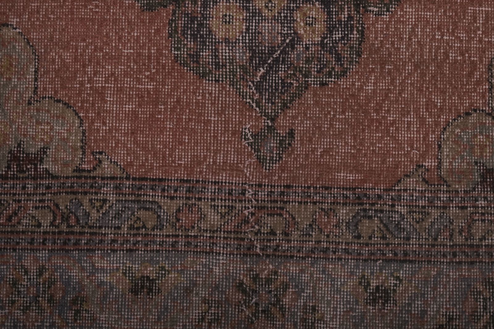 1970s Turkish Oushak Hand Knotted Runner Rug photo vintage