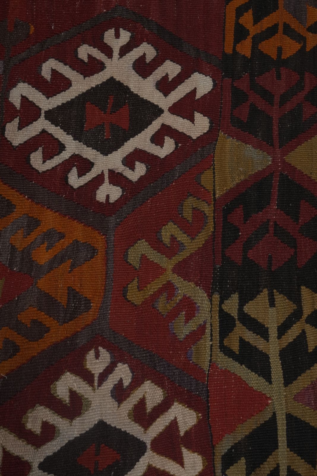 Vintage Red Turkish Kilim Runner 3'9'' X 12'4'' photo furniture