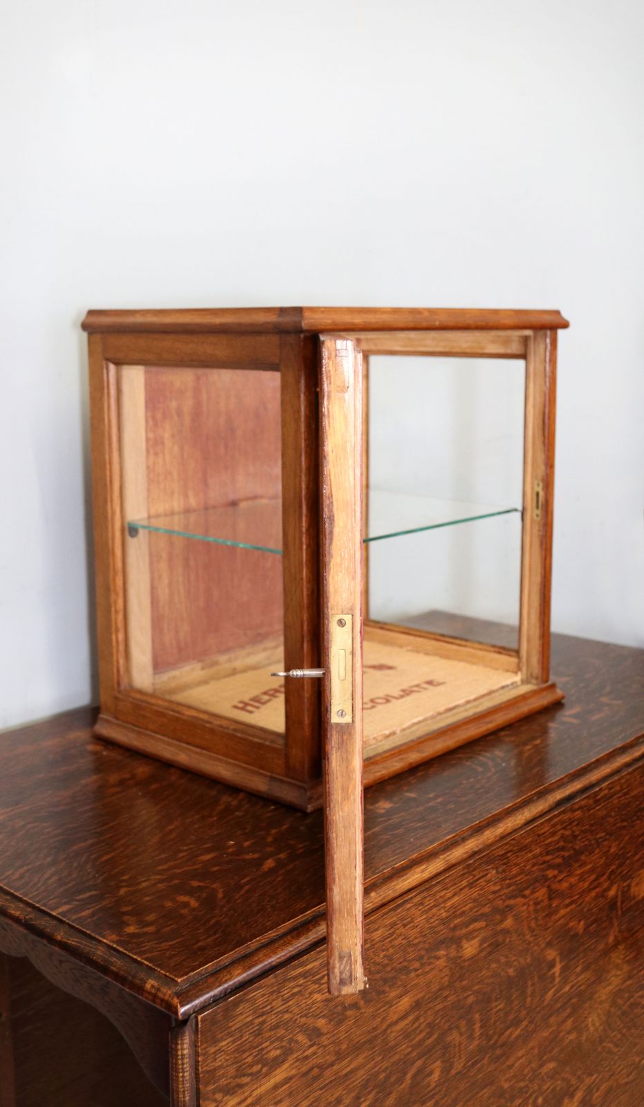 A Hershey’s Chocolate  Hardwood Framed Shop Counter Display Cabinet. photo furniture