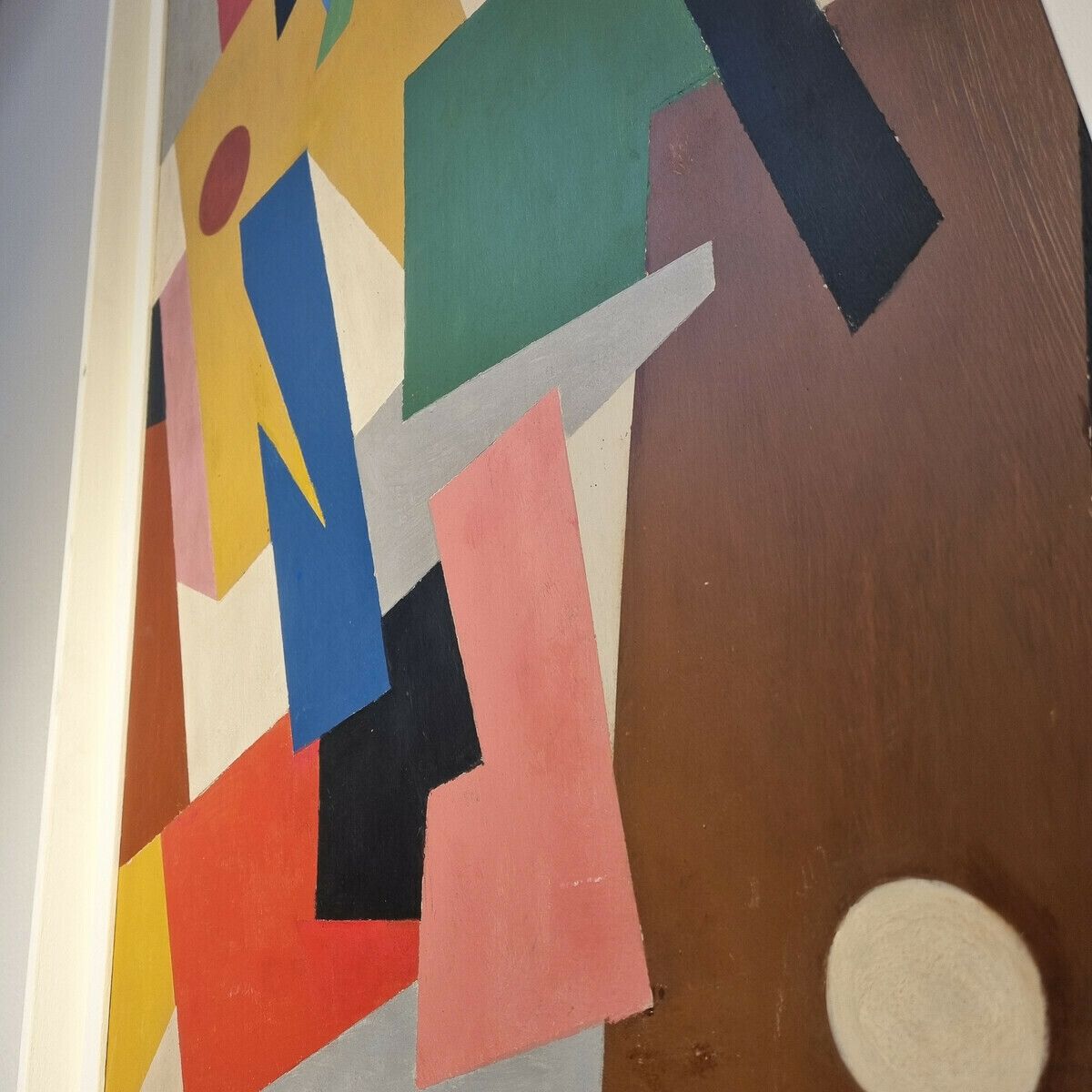 Colorful Abstract Oil On Canvas By Armilde Dupont photo for sale