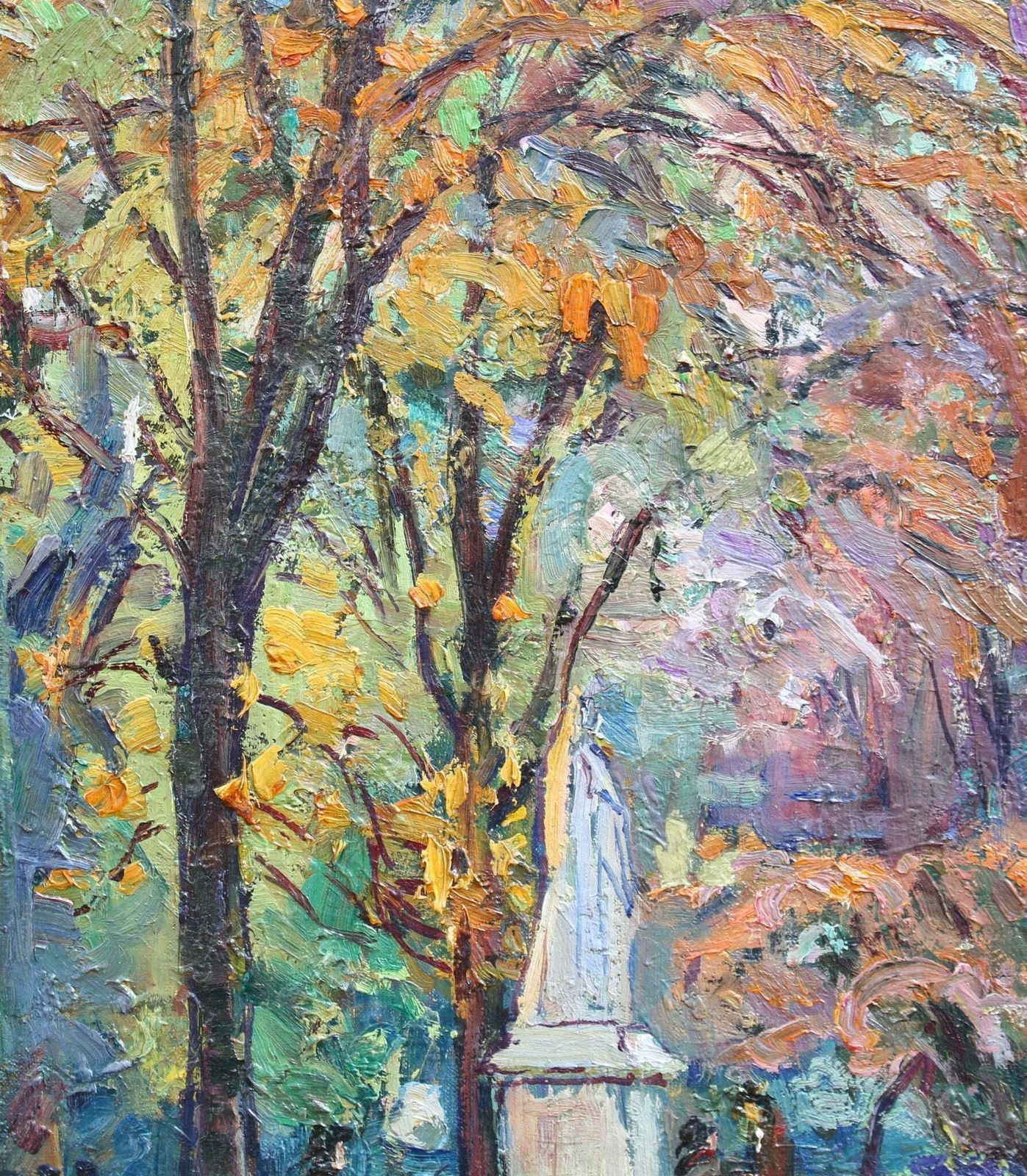 8000.0 'The Garden Of Luxembourg' By Marie De Nivouliès De Pierrefort (Circa 1910) photo