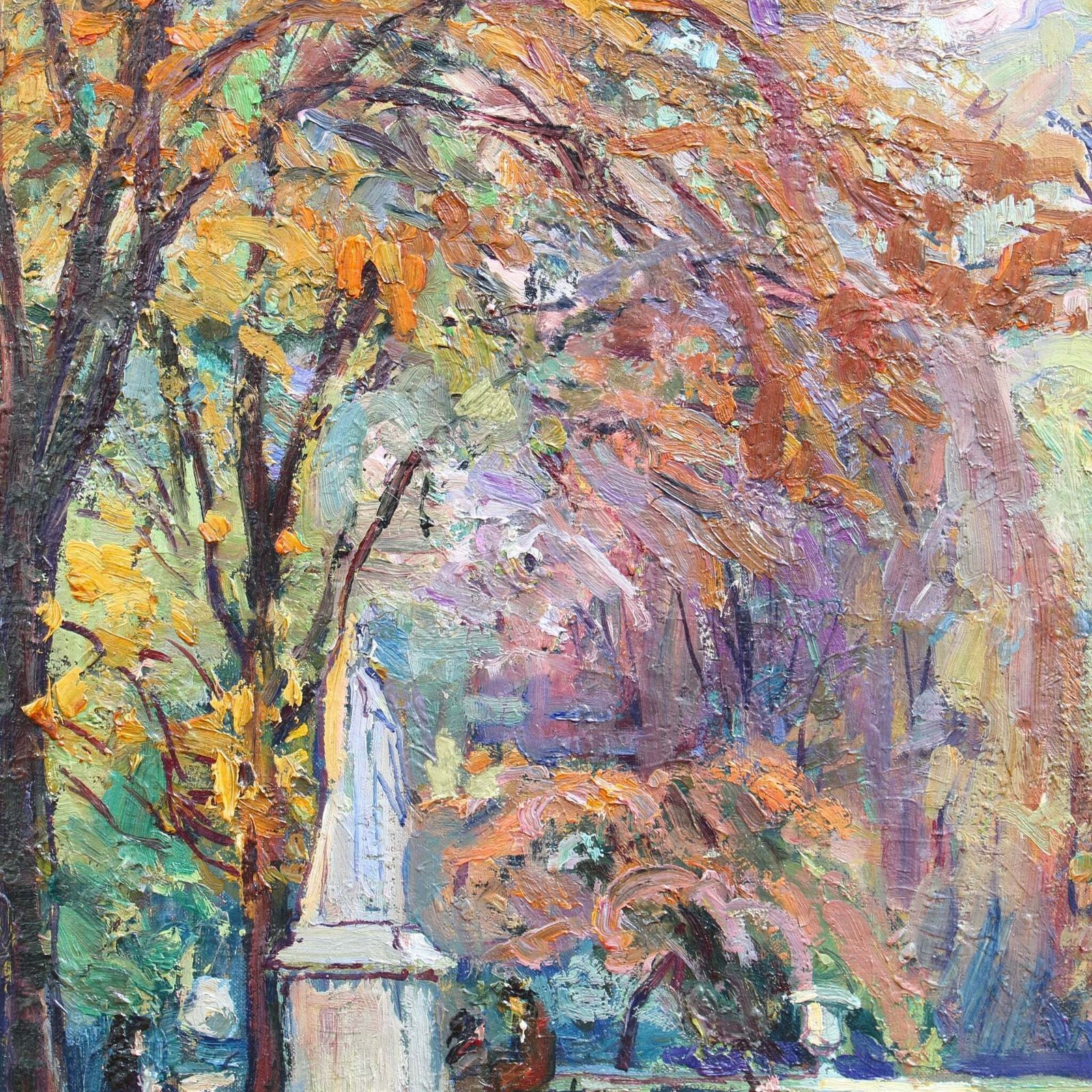 photo vinterior 'The Garden Of Luxembourg' By Marie De Nivouliès De Pierrefort (Circa 1910)
