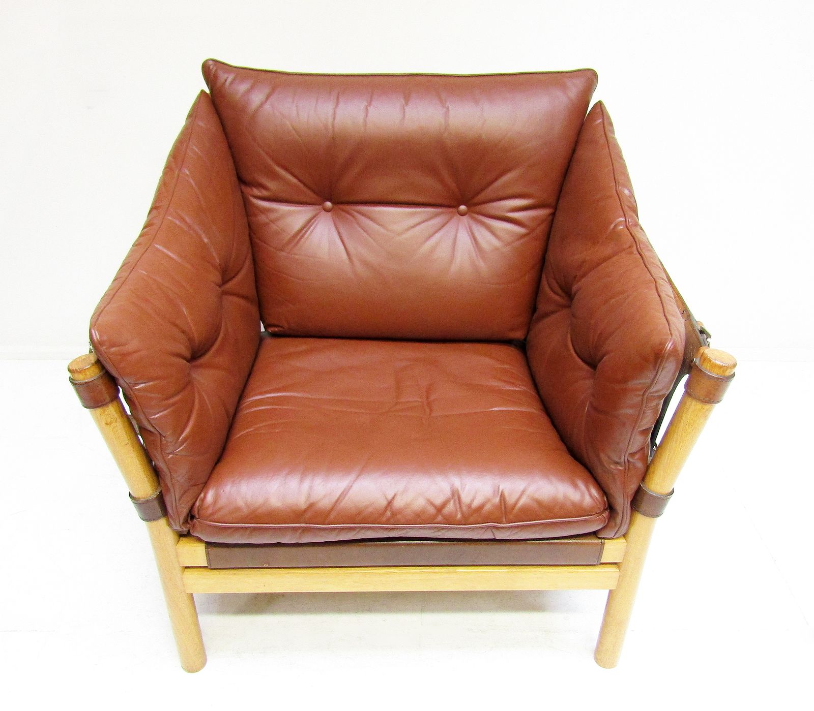 Swedish 1960s Ilona Lounge Chair In Leather By Arne Norell photo 1800.0