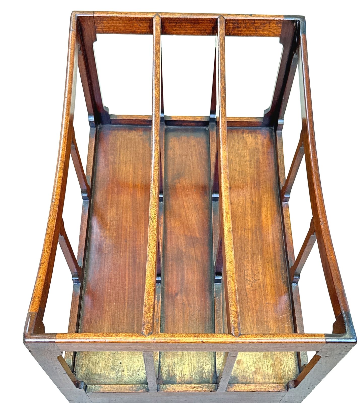 Regency Mahogany Boat Shaped Canterbury (England, Circa 1820) photo vintage