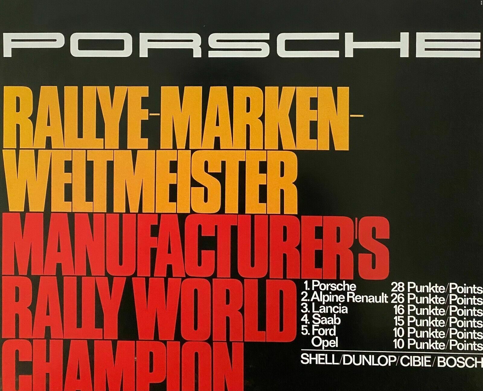 Atelier Strenger, 1970   Porsche   Advertising Vintage Poster photo 312.0