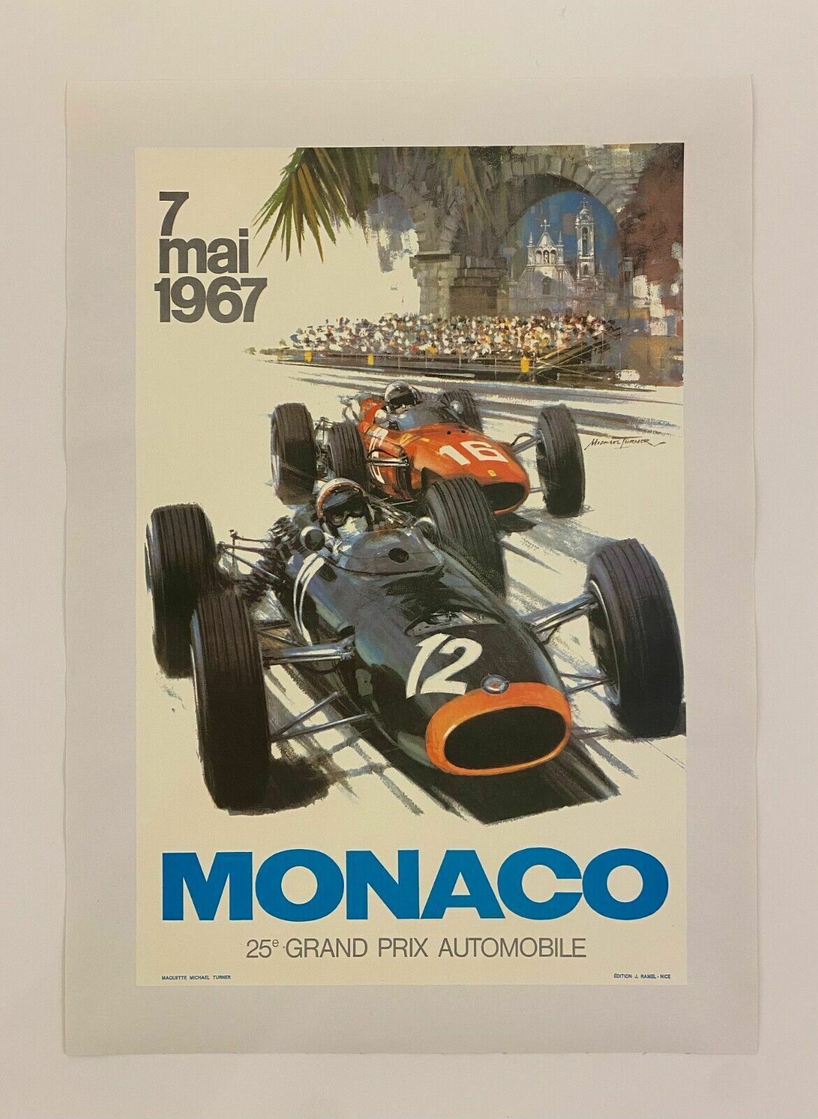 Michael Turner, 1967   Munich 67   Advertising Offset Poster Linen Backed photo for sale