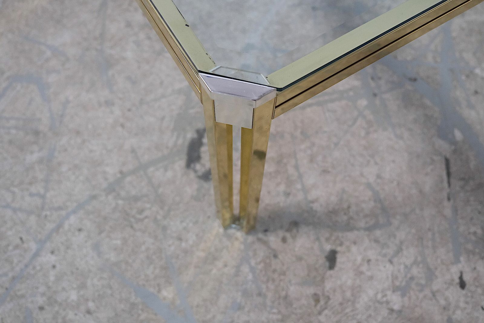 Italian Chrome And Glass Coffee Table, 1970s photo furniture