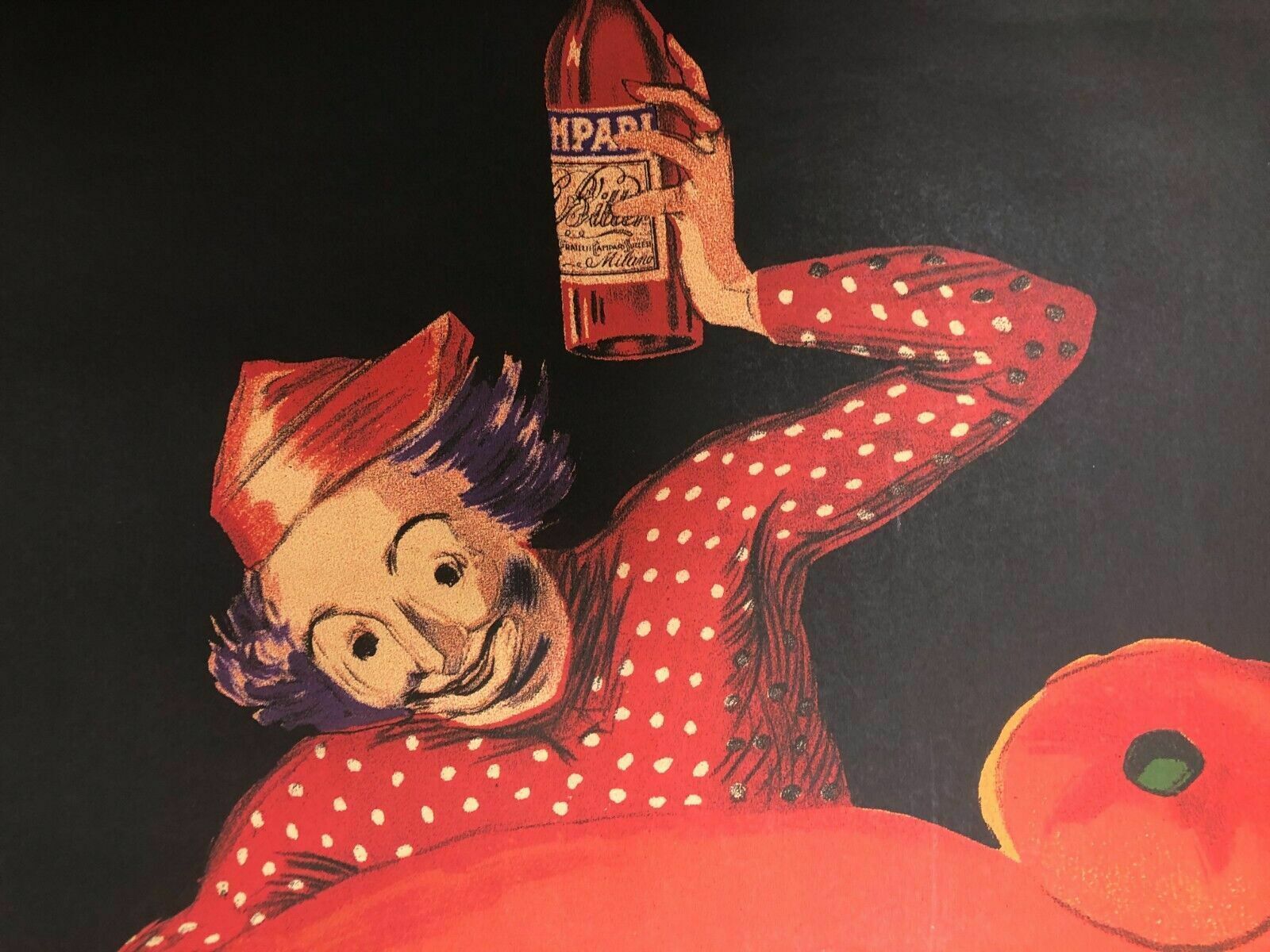 Leonetto Cappiello, 1950s   Spiritello Campari   Original Affiche Cm 140 X 100 photo for sale