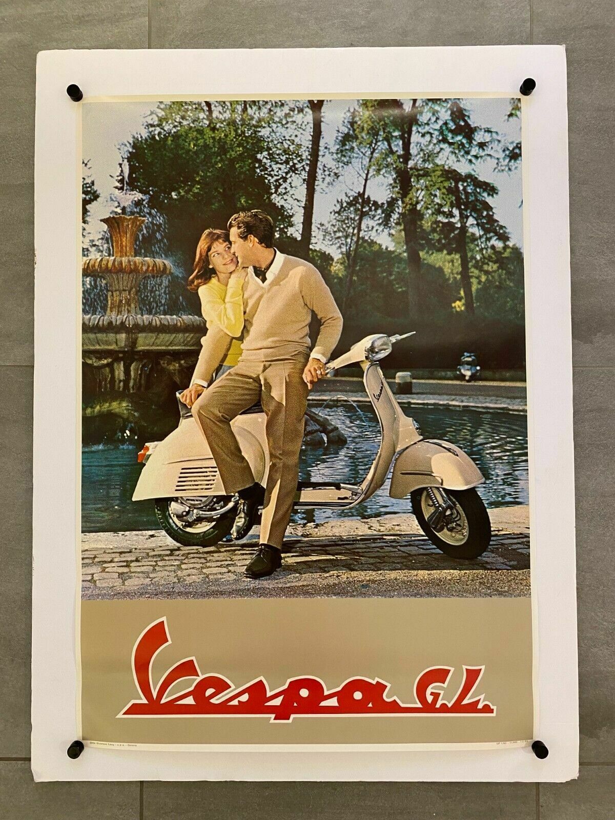 Anonymous, Ca 1970s   Vespa Gl   Advertising Vintage Poster Ca photo furniture
