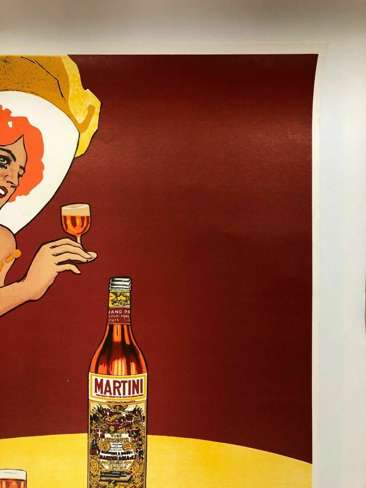 Marcello Dudovich, Ca 70s   Martini & Rossi Original Vintage Affiche Linen Backed On Canvas photo 500.0