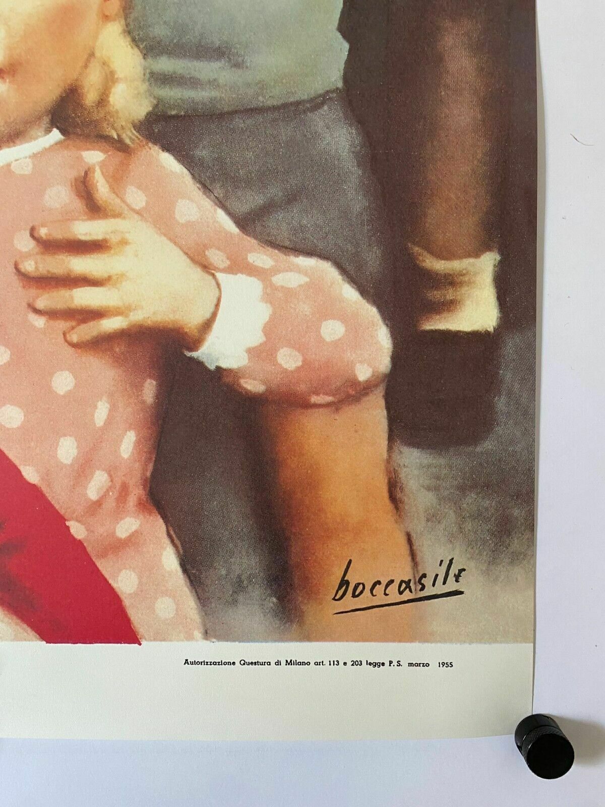 Gino Boccasile, 1970s   Formaggino Mio   Original Vintage Affiche Cm 99 X 69 photo vintage