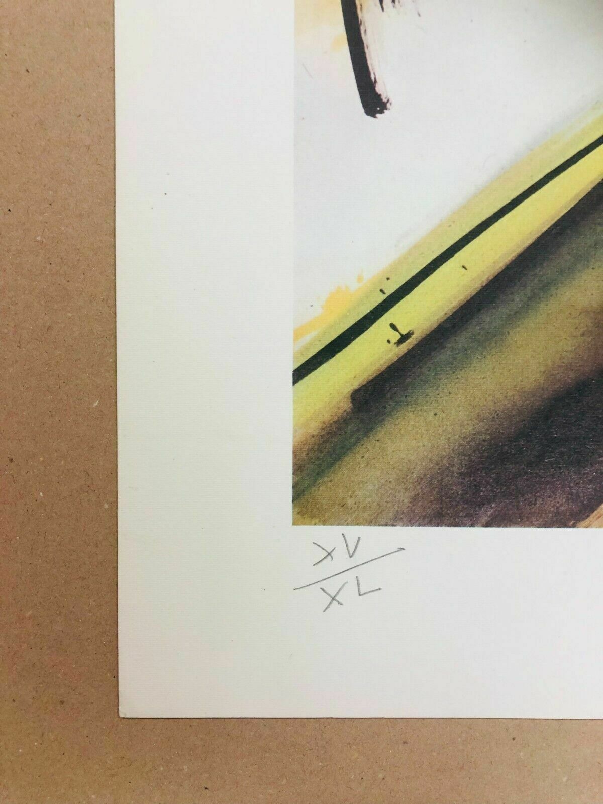 Gianni Bertini, 1984   Composition   Screen Printing On Cardboard photo vinterior