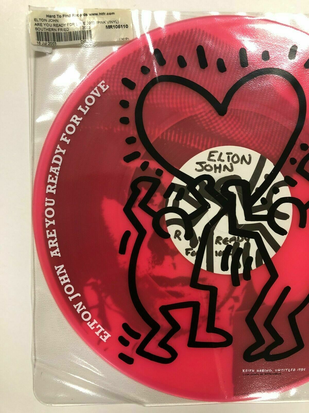 Art Keith Haring For Elton John "Are You Ready For Love"   Vynil, 12"   2003 photo