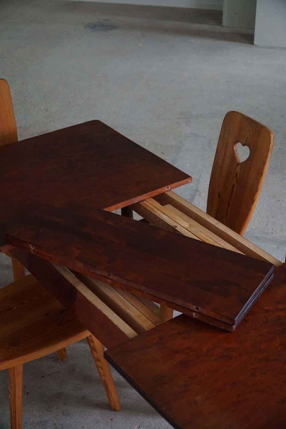 Scandinavian Modern, Table In Beech With Club Legs, Arnold Madsen, Made In 1940s photo vintage